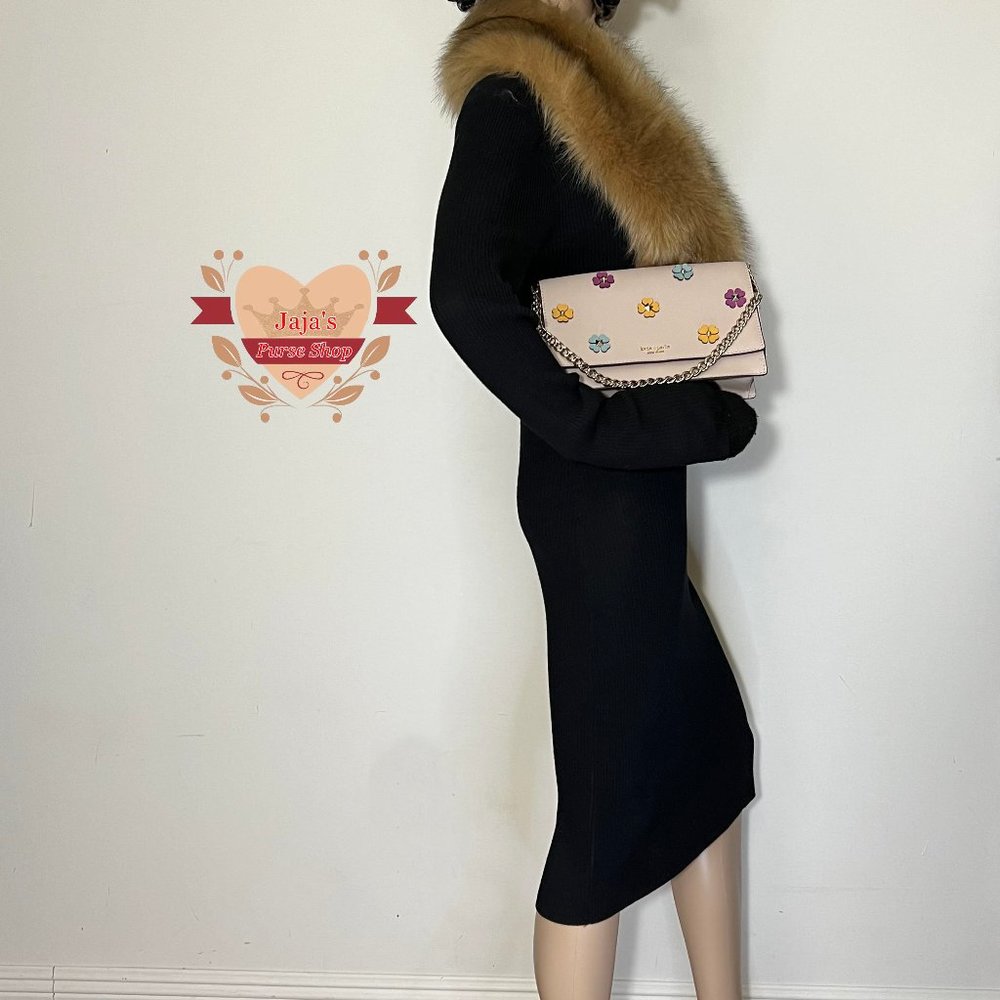 💜Kate Spade Leather Floral Crossbody Purse💜 - Picture 15 of 17